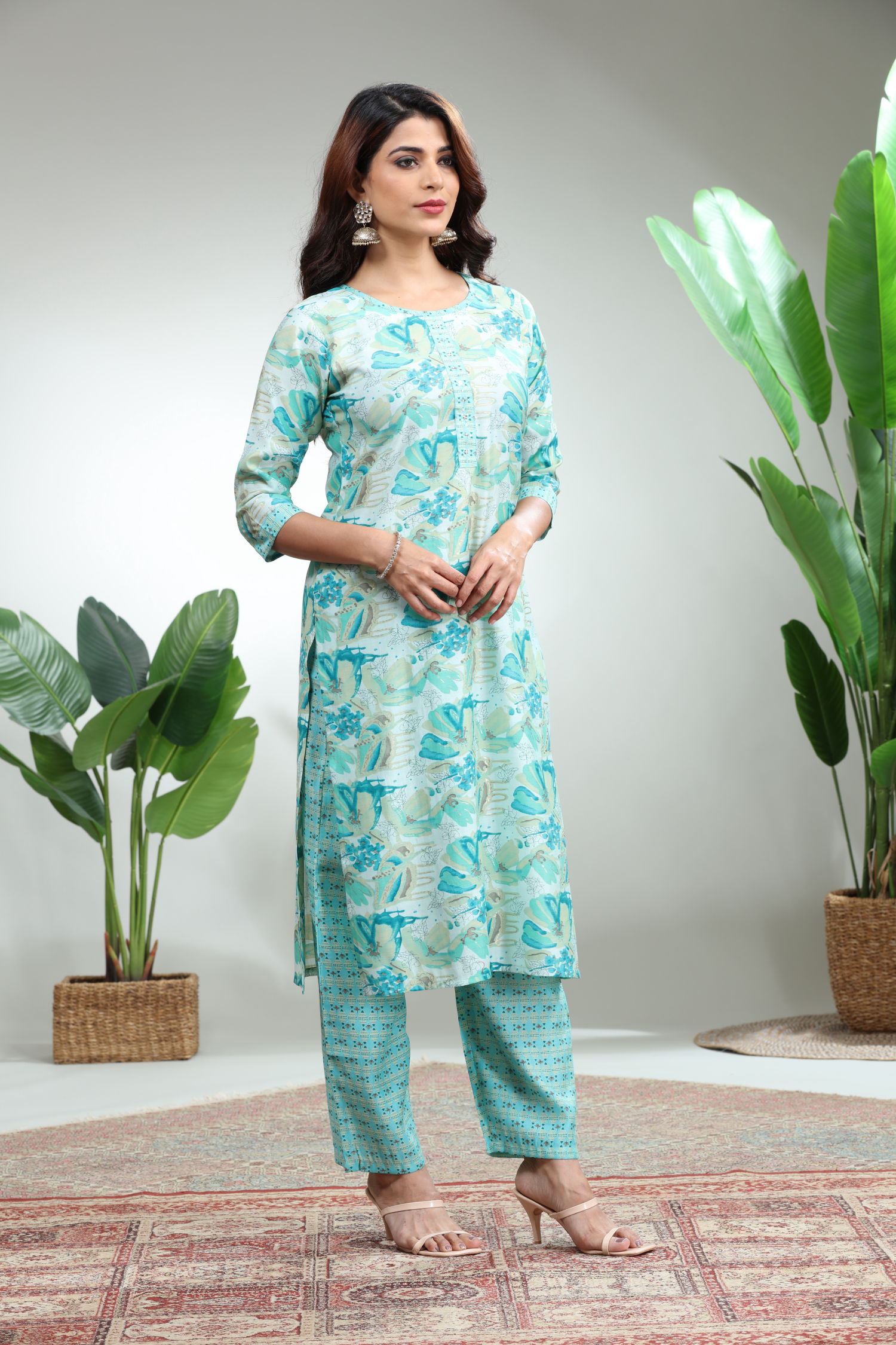 Blue Kurti With Pant