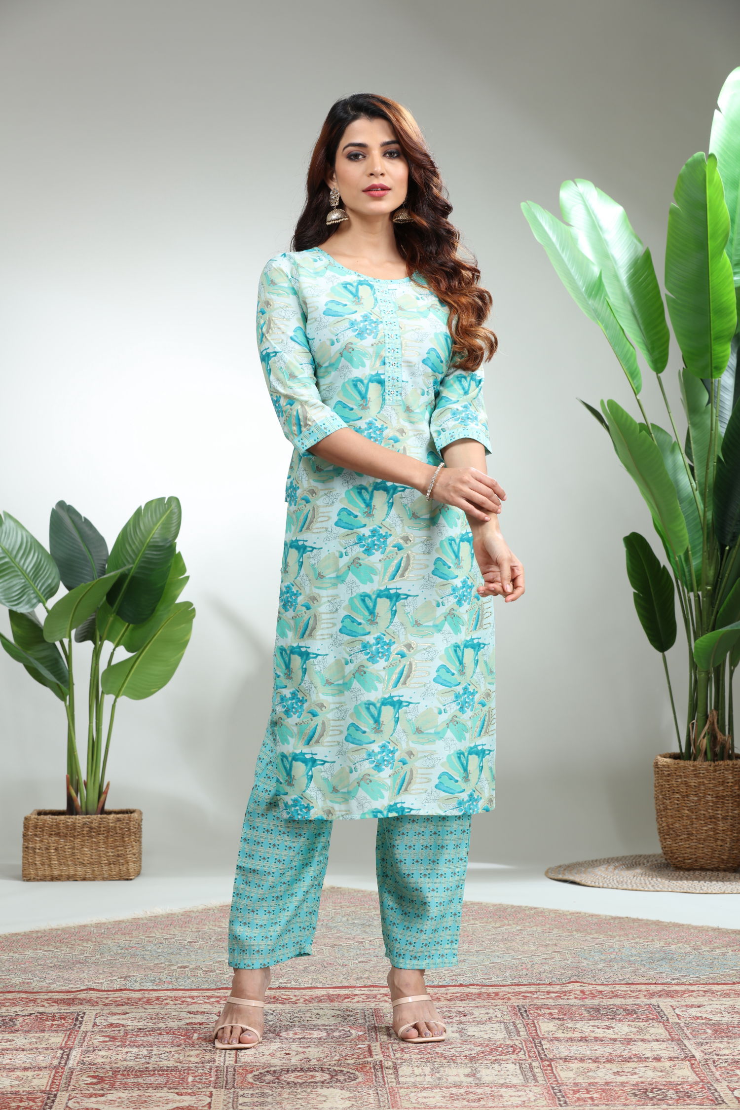 Blue Kurti With Pant