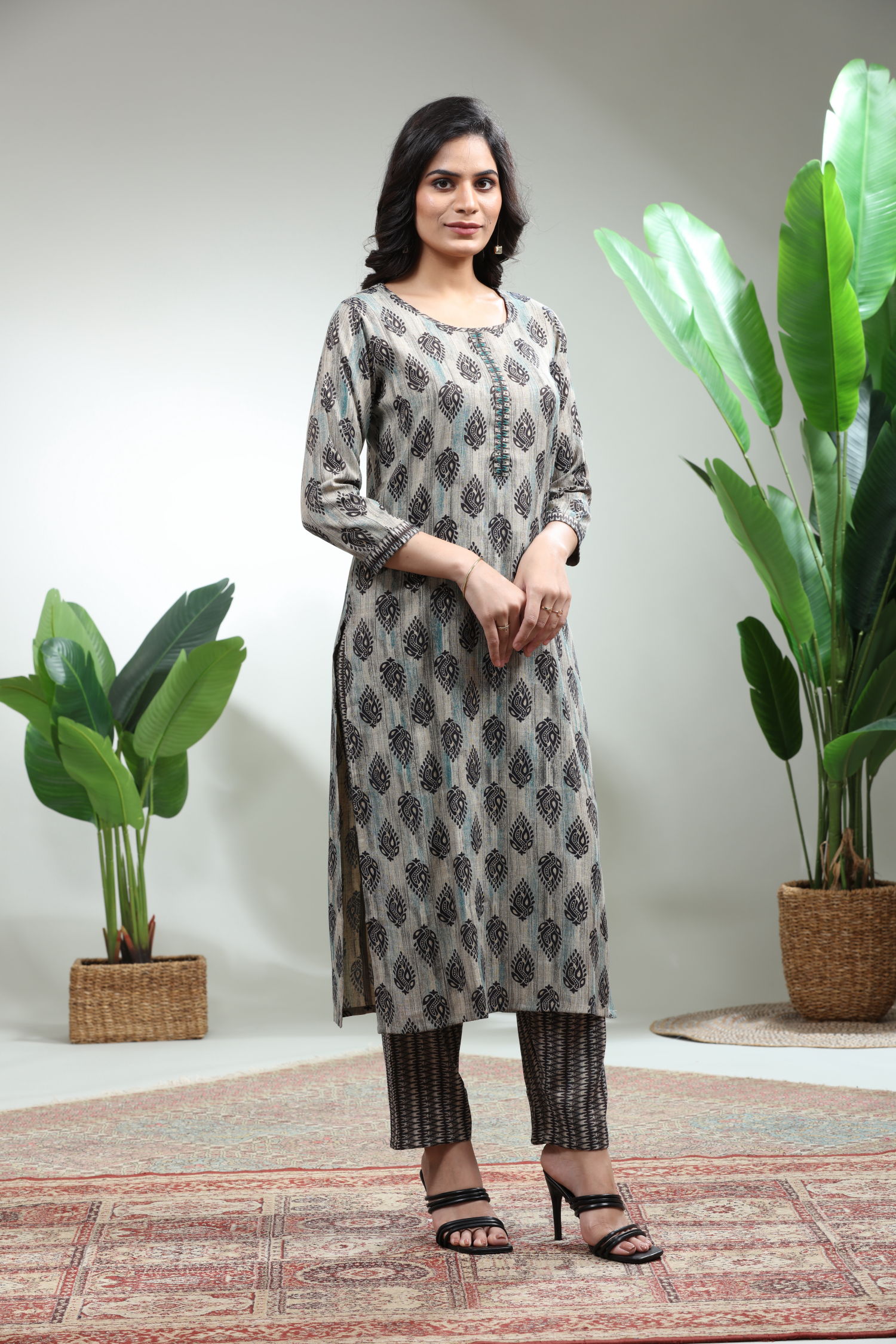 Black Kurti With Pant