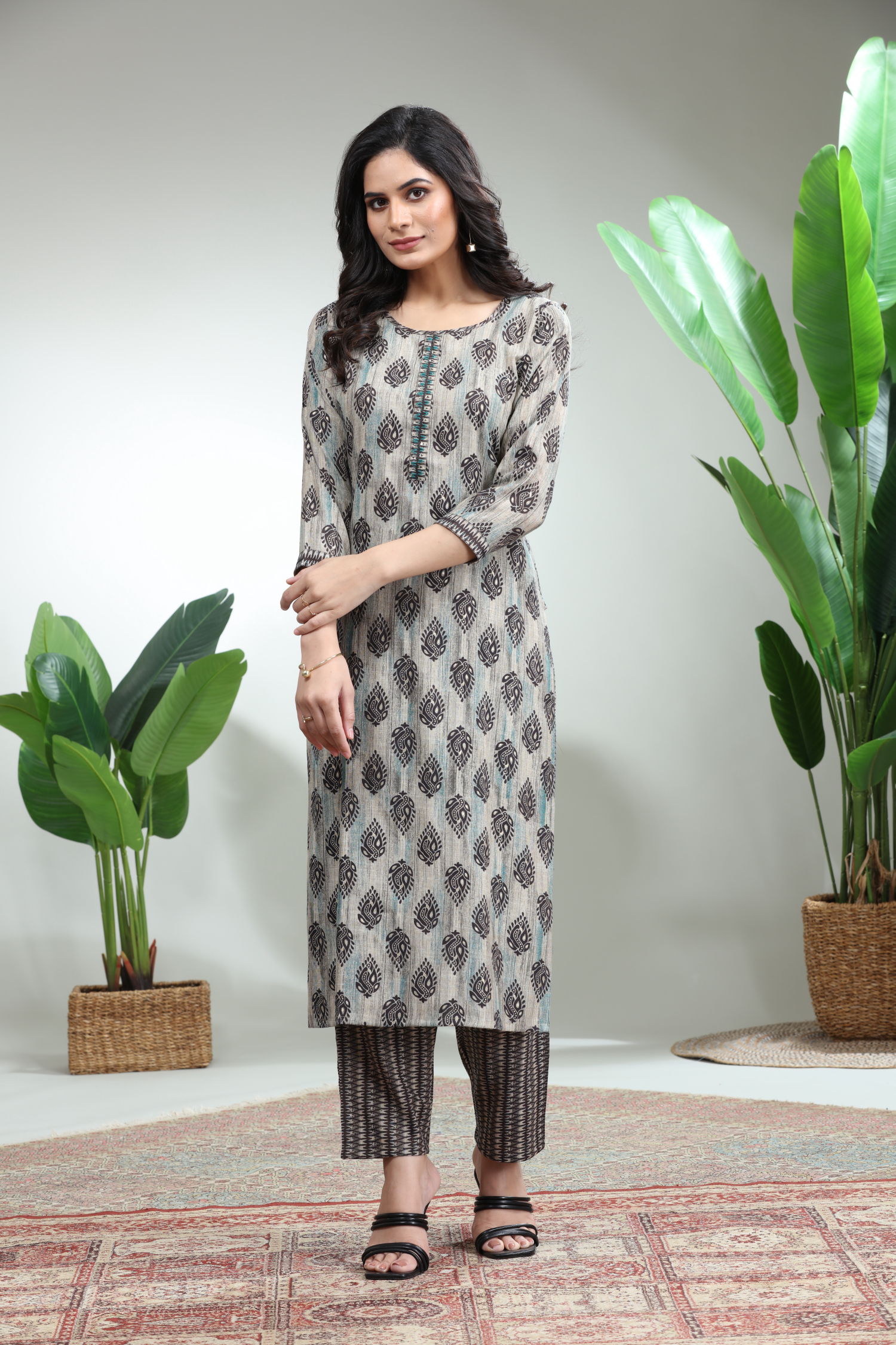 Black Kurti With Pant