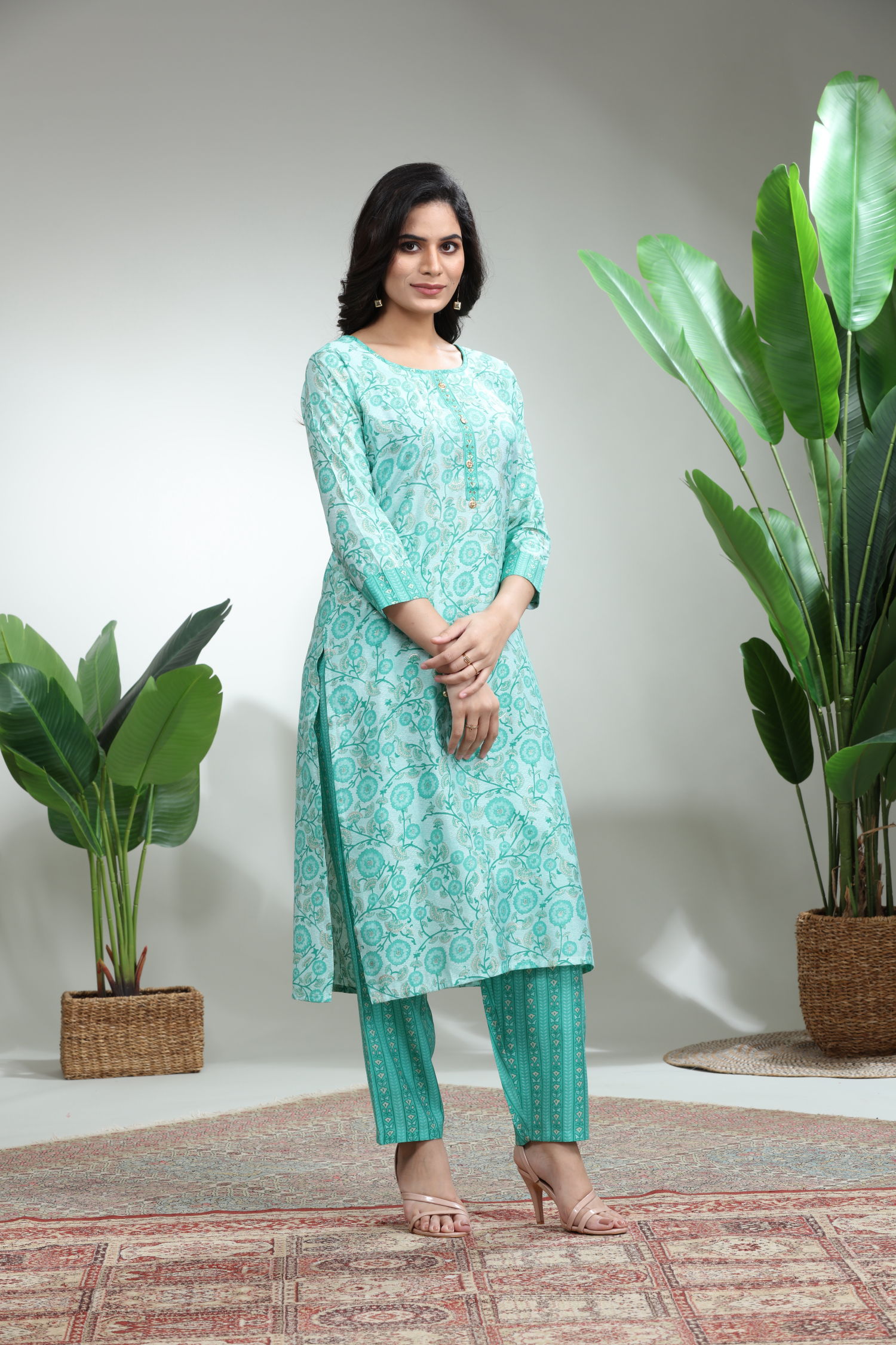 Blue Kurti With Pant