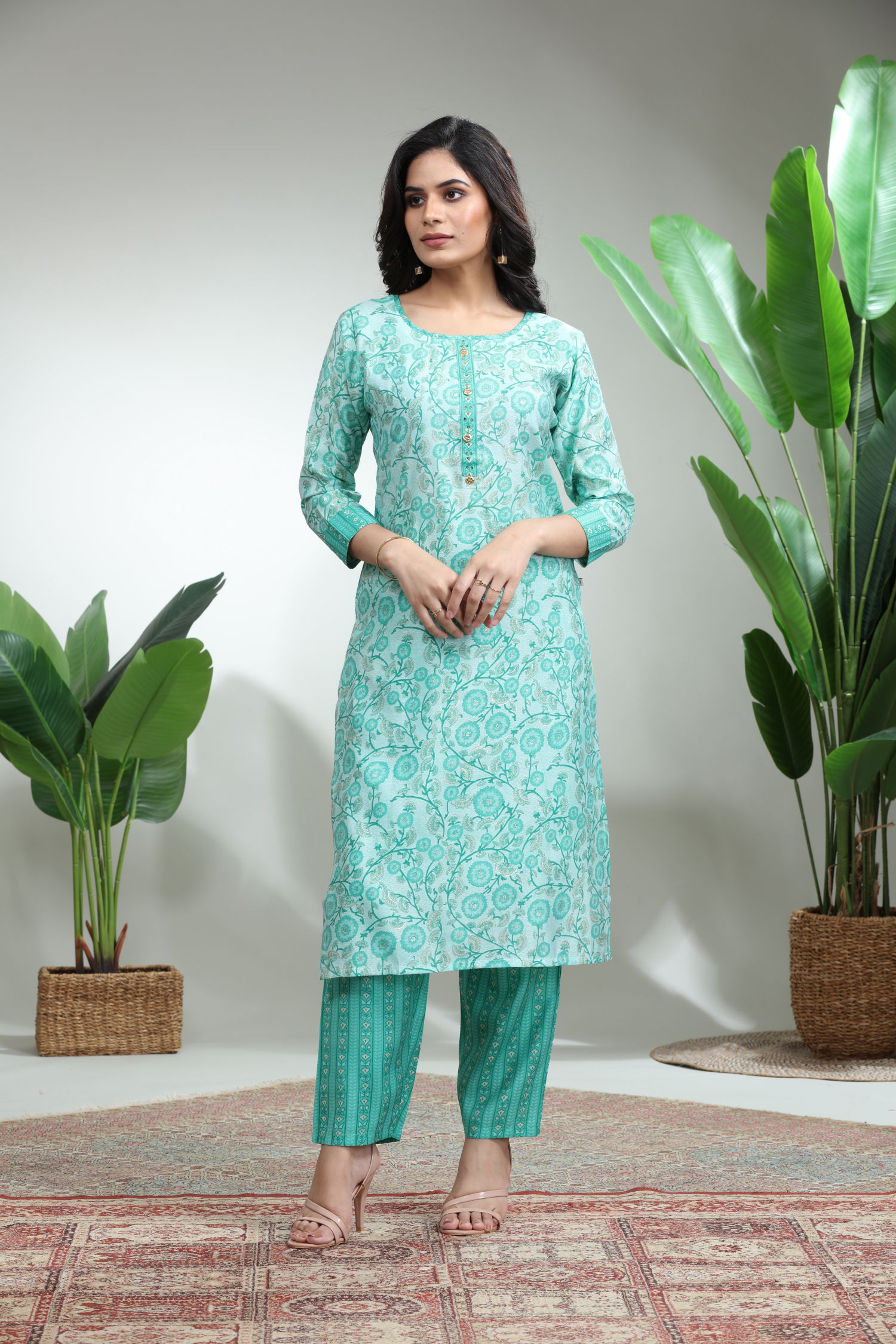 Blue Kurti With Pant