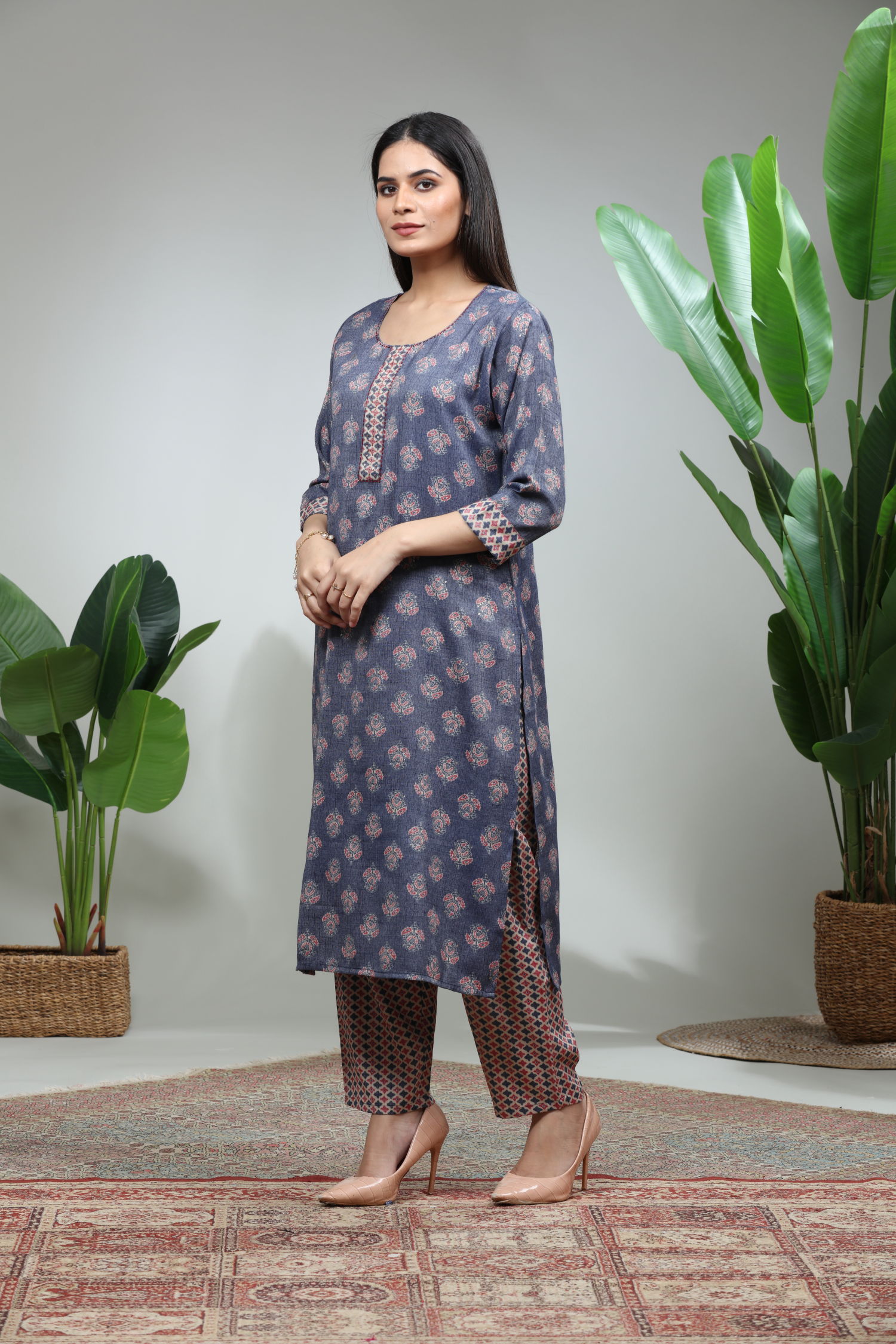 Blue Kurti With Pant