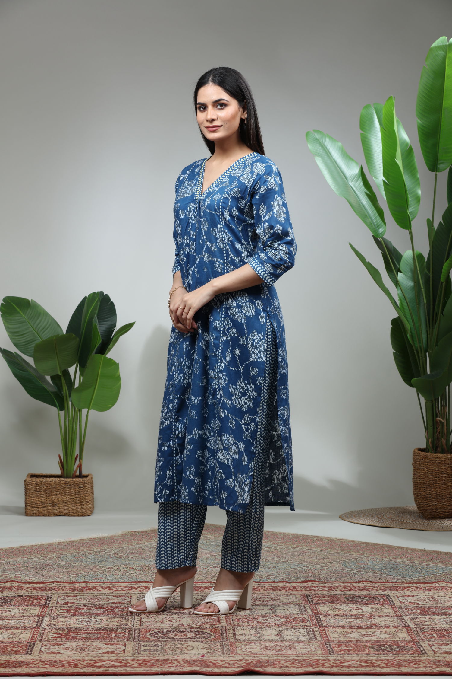 Blue Kurti With Pant