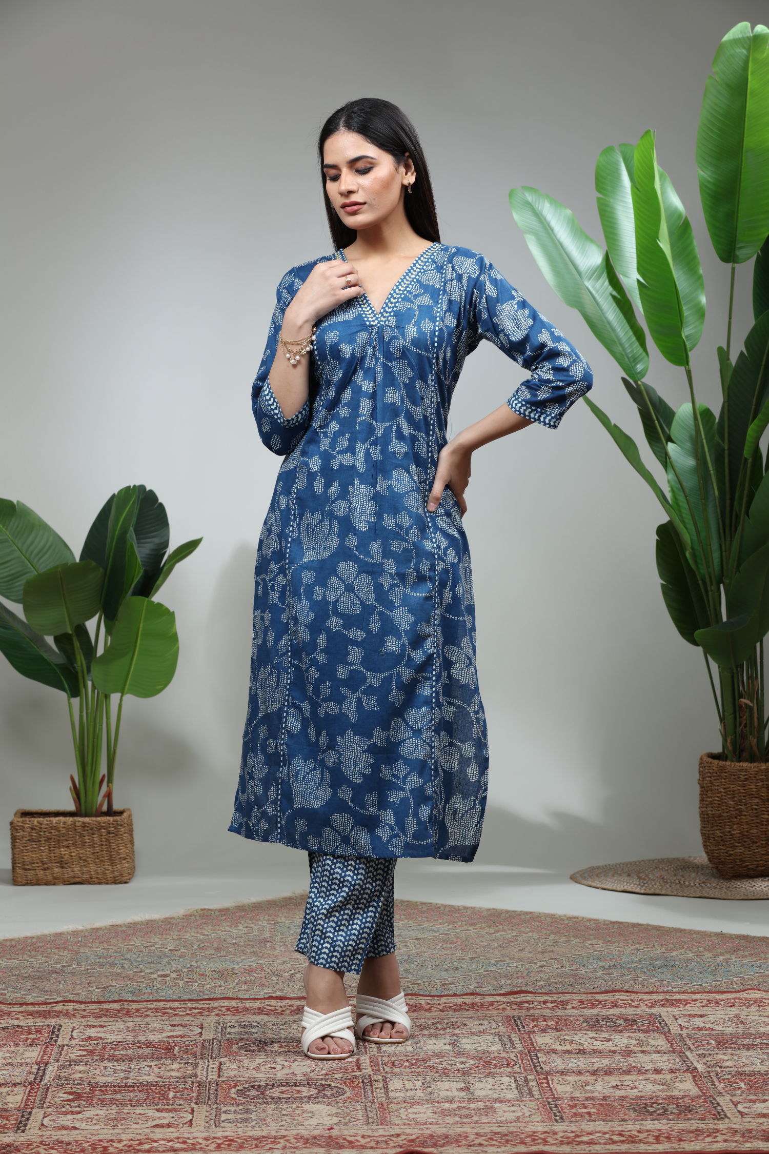 Blue Kurti With Pant