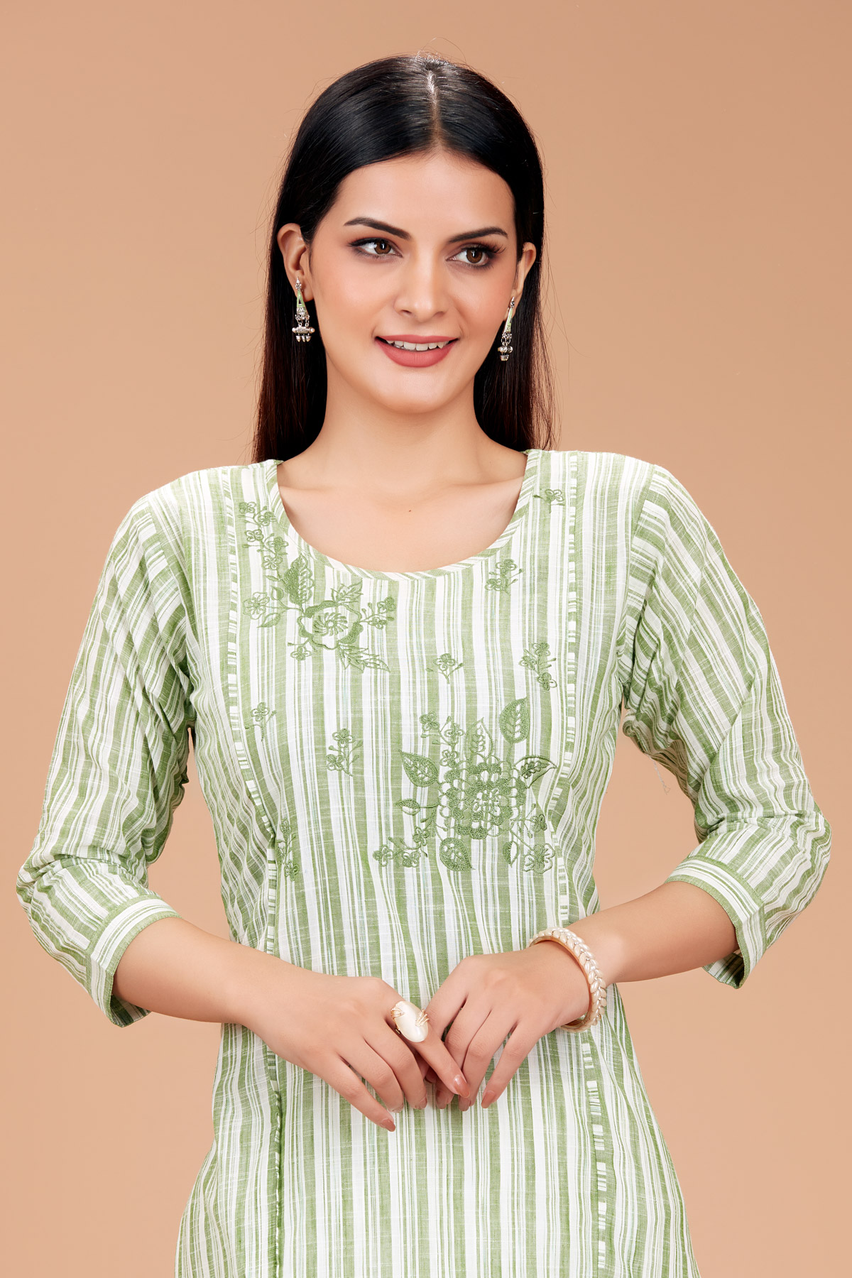 Light Green Straight  Kurti!