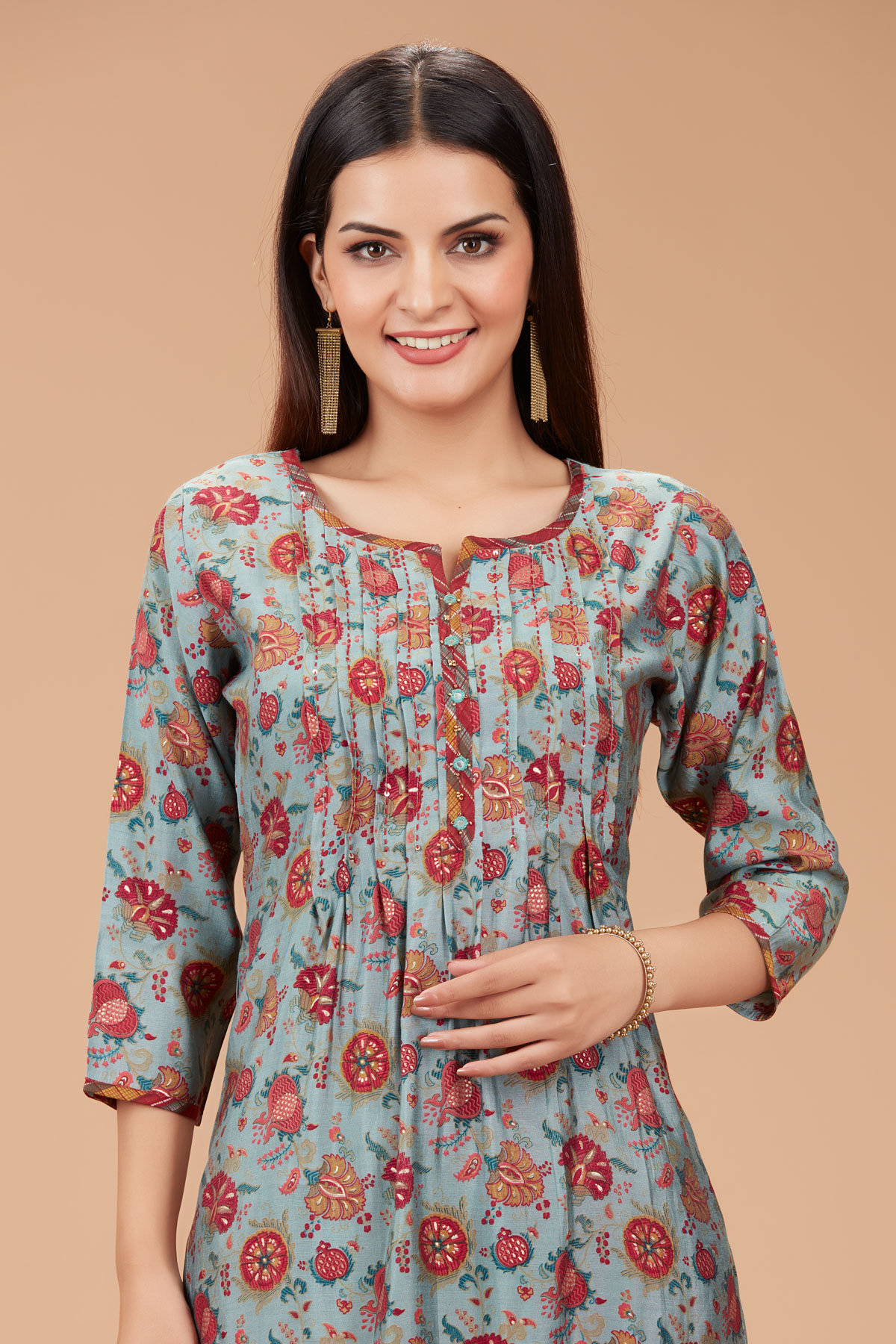 Blue Kurti With Pant