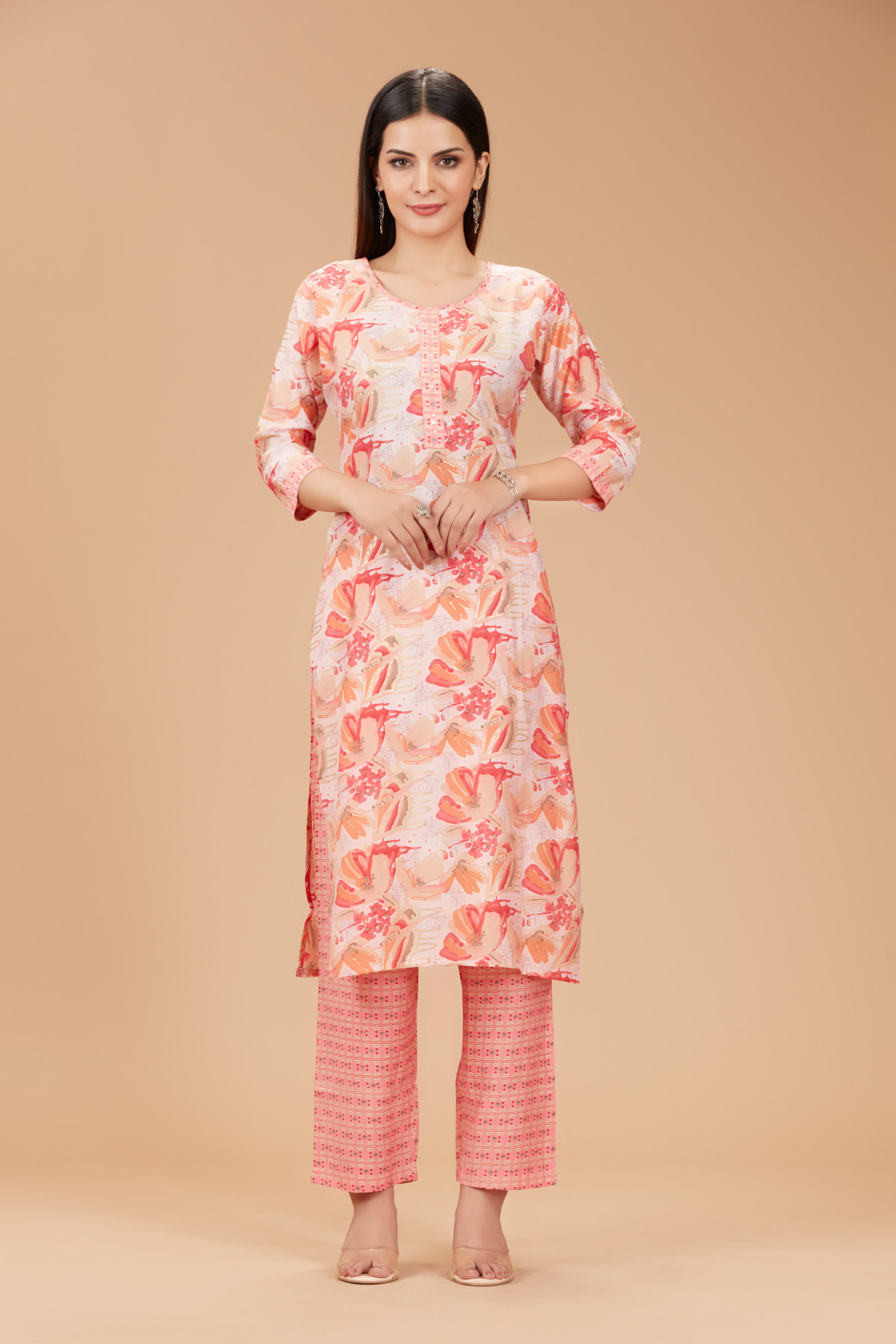 Pink Kurti With Pant