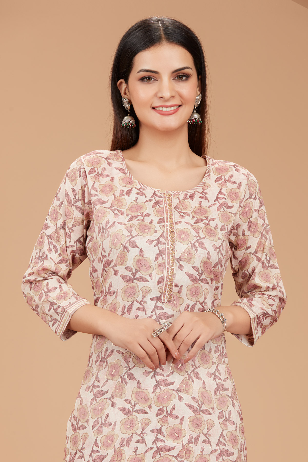 Off White Kurti With Pant