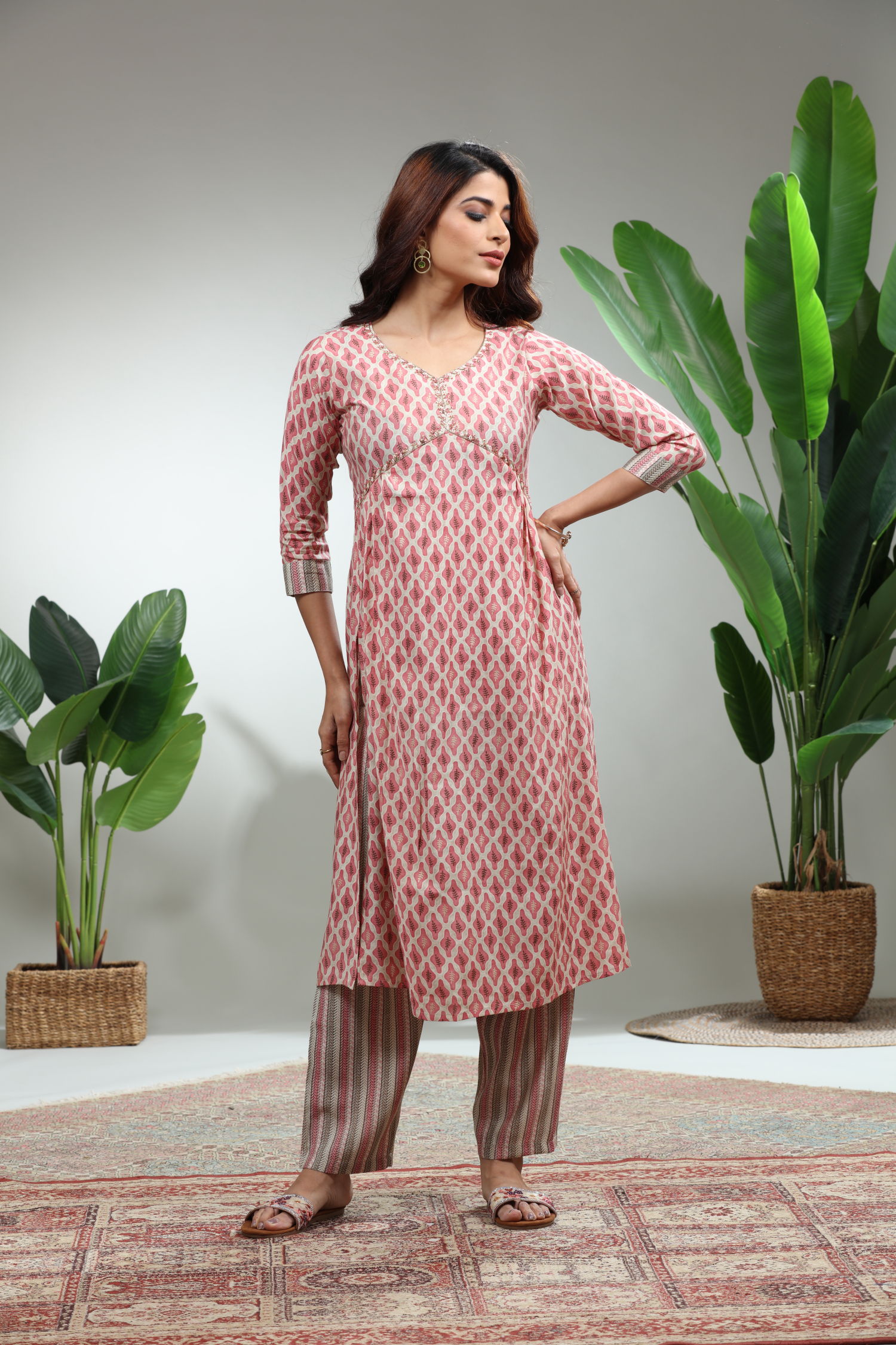 Red Kurti With pant